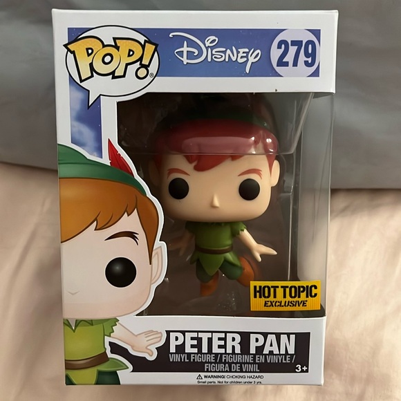 Funko Pop Peter Pan #279 Disney Movie Vinyl Figure Hot Topic Exclusive - Picture 1 of 6